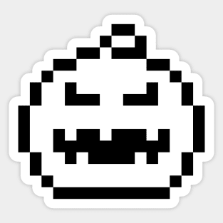 Halloween pumpkin pixel art Sticker